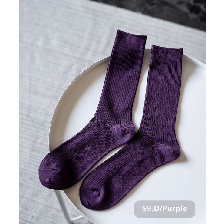 59.D/パープル | ANONYMOUSISM スニーカーソックス クルー丈 | Rocky Monroe