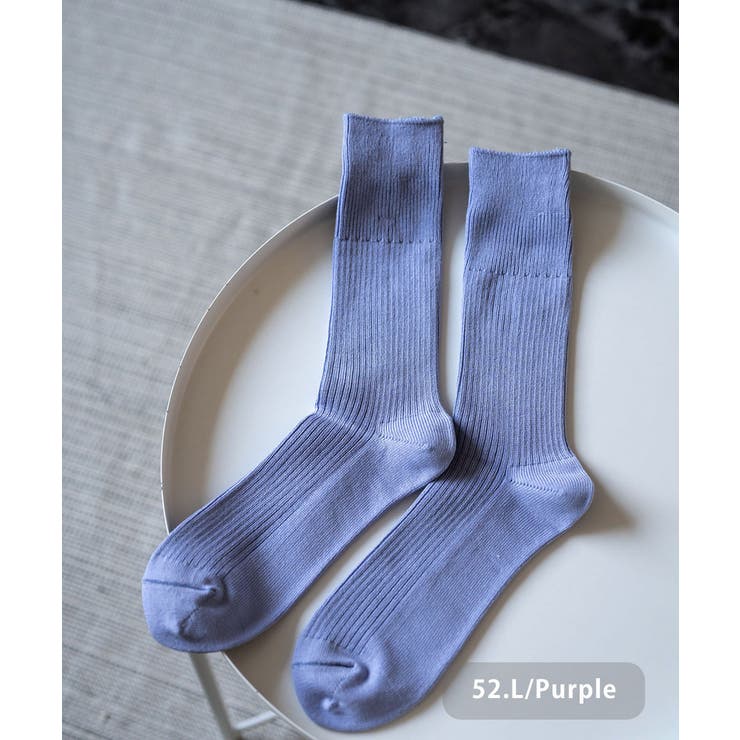 52.L/パープル | ANONYMOUSISM スニーカーソックス クルー丈 | Rocky Monroe