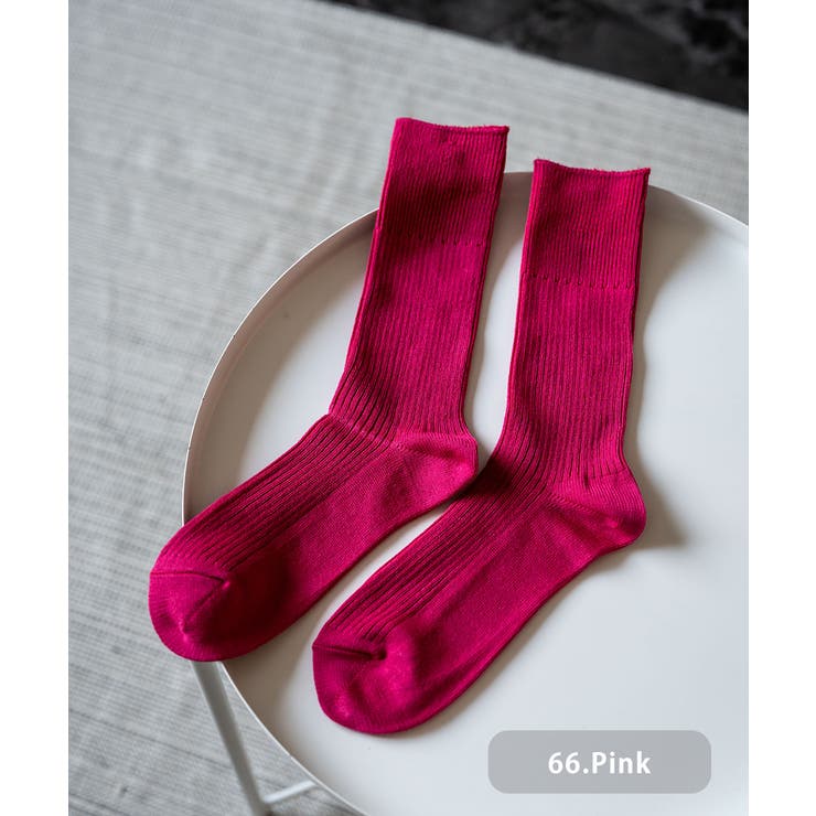 66.ピンク | ANONYMOUSISM スニーカーソックス クルー丈 | Rocky Monroe