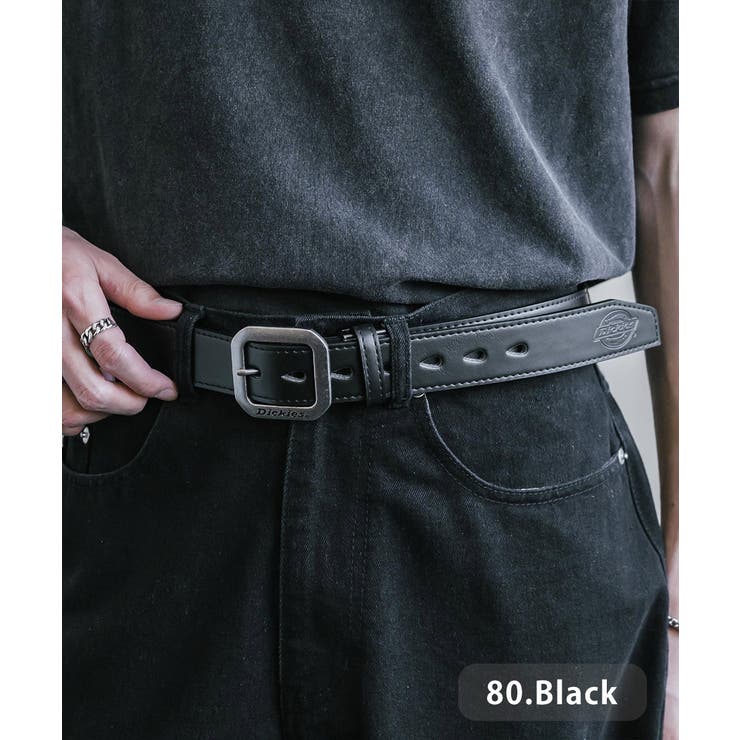 80.ブラック | Dickies ベルト フェイクレザー | Rocky Monroe