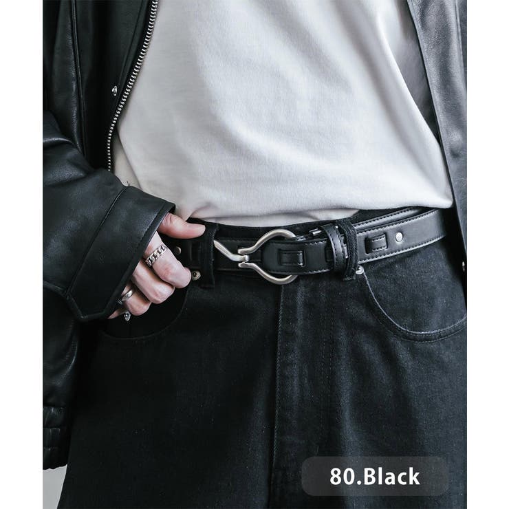 80.ブラック | Dickies フックベルト フェイクレザー | Rocky Monroe