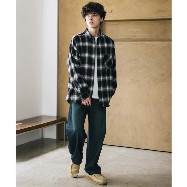 長袖チェックシャツ ネルシャツ オーバーサイズ | Rocky Monroe | 詳細画像6 