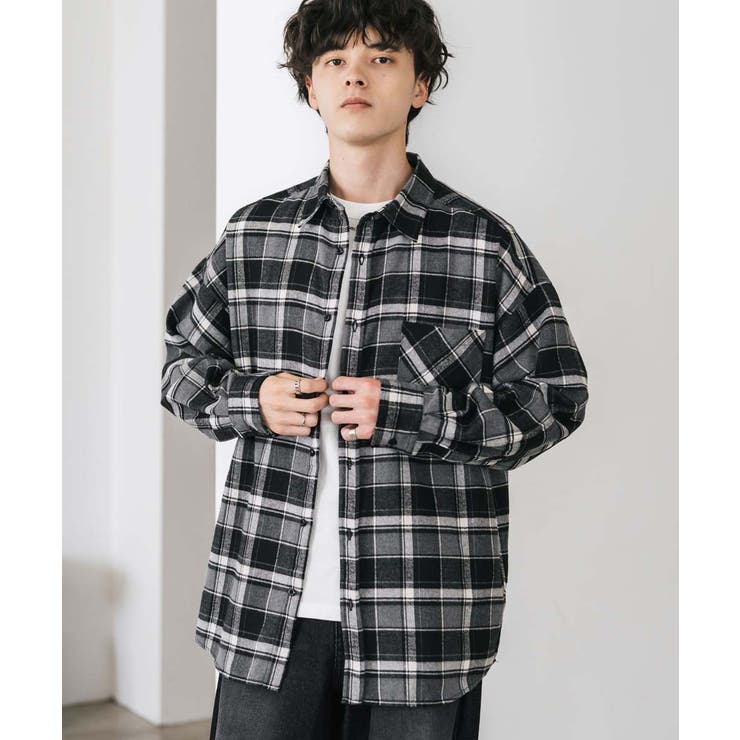 長袖チェックシャツ ネルシャツ オーバーサイズ | Rocky Monroe | 詳細画像11 