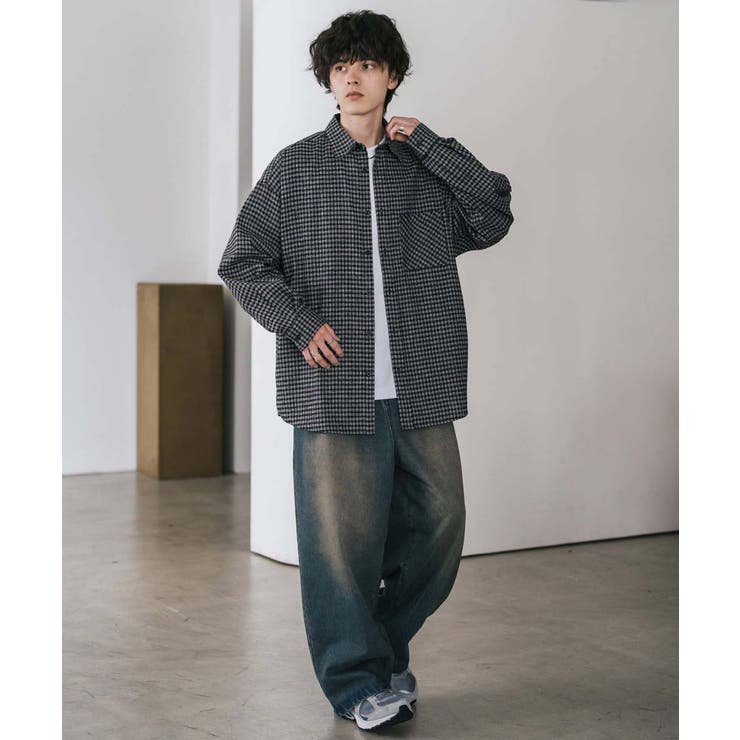 長袖チェックシャツ ネルシャツ オーバーサイズ | Rocky Monroe | 詳細画像15 