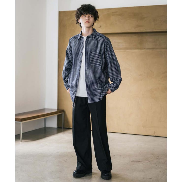 長袖チェックシャツ ネルシャツ オーバーサイズ | Rocky Monroe | 詳細画像18 