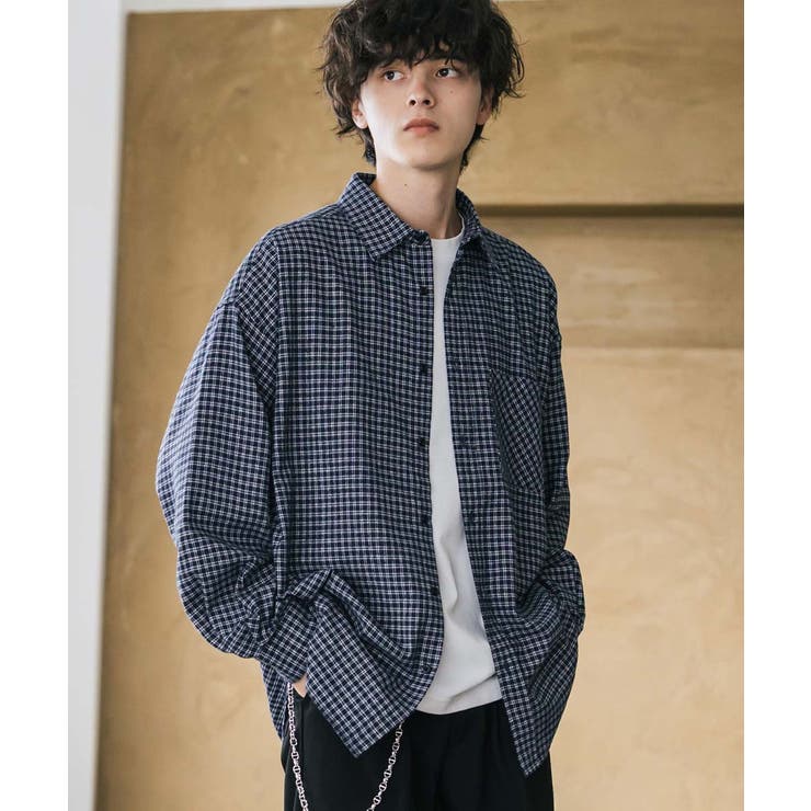 長袖チェックシャツ ネルシャツ オーバーサイズ | Rocky Monroe | 詳細画像20 