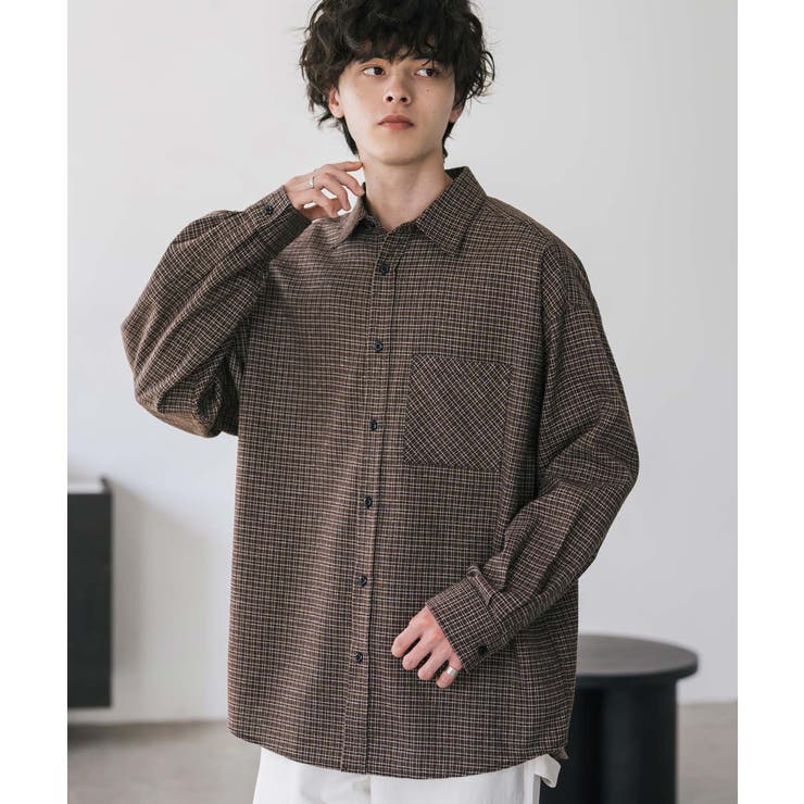 長袖チェックシャツ ネルシャツ オーバーサイズ | Rocky Monroe | 詳細画像21 