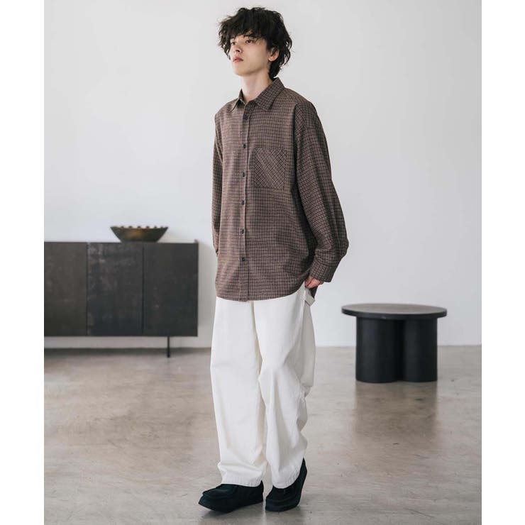 長袖チェックシャツ ネルシャツ オーバーサイズ | Rocky Monroe | 詳細画像23 