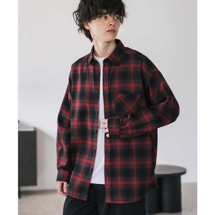 長袖チェックシャツ ネルシャツ オーバーサイズ | Rocky Monroe | 詳細画像26 