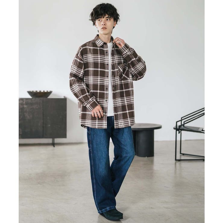 長袖チェックシャツ ネルシャツ オーバーサイズ | Rocky Monroe | 詳細画像28 