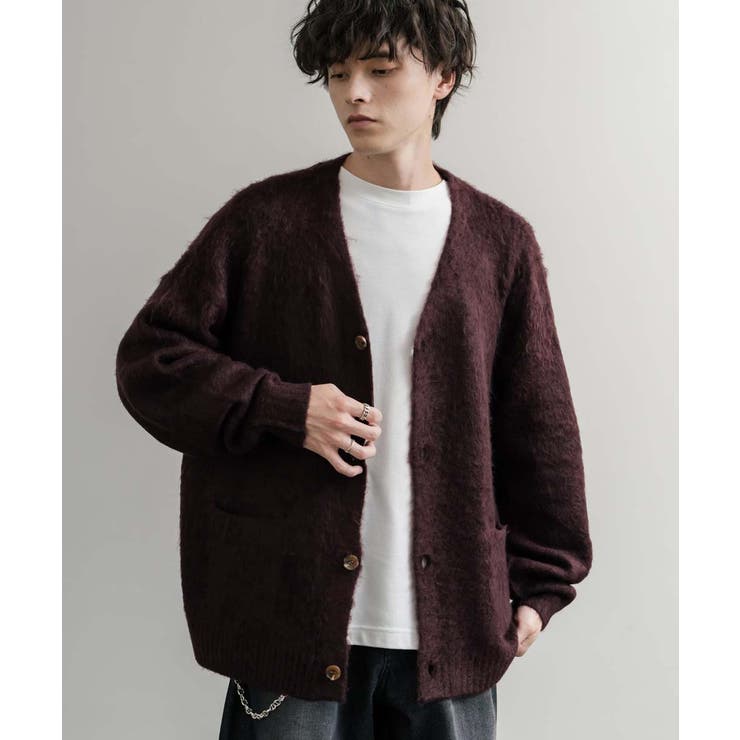 カーディガン シャギーニット セーター[品番：OE000008933]｜Rocky