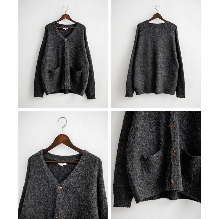 カーディガン シャギーニット セーター | Rocky Monroe | 詳細画像23 