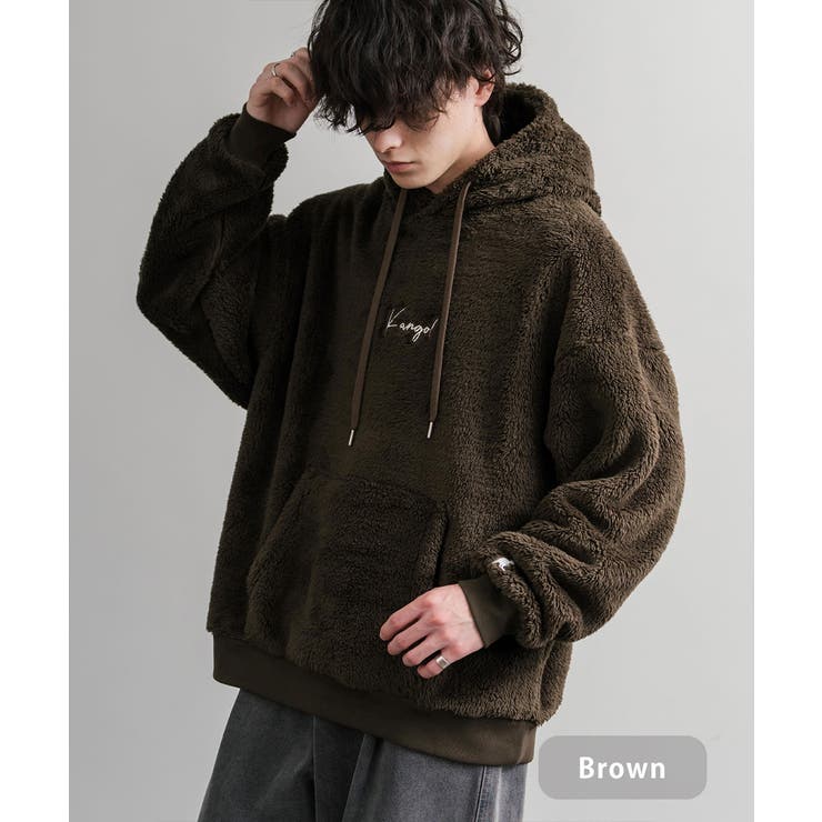 ブラウン | KANGOL ボアパーカー フリース | Rocky Monroe