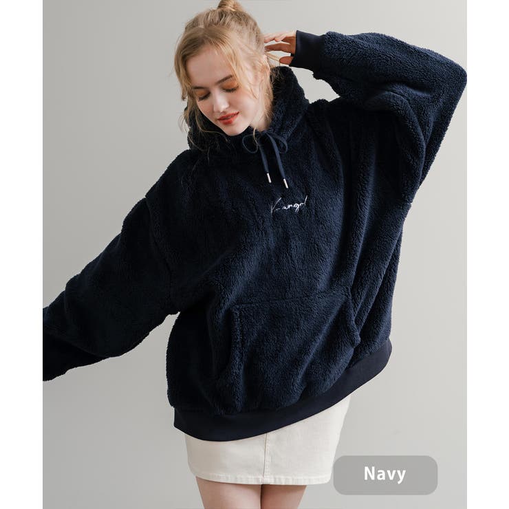 ネイビー | KANGOL ボアパーカー フリース | Rocky Monroe