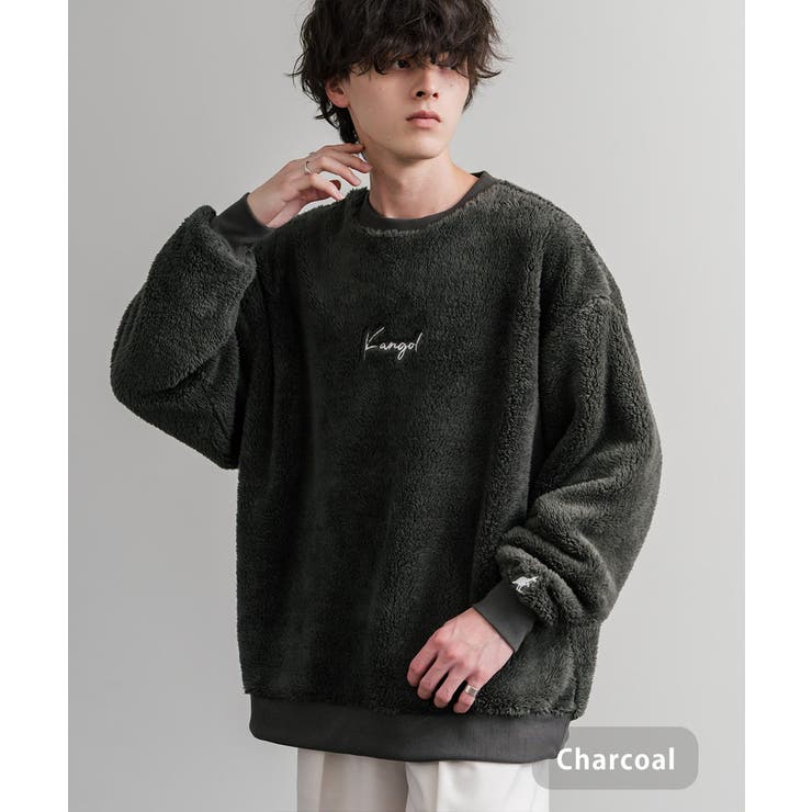 チャコール | KANGOL トレーナー ボア | Rocky Monroe