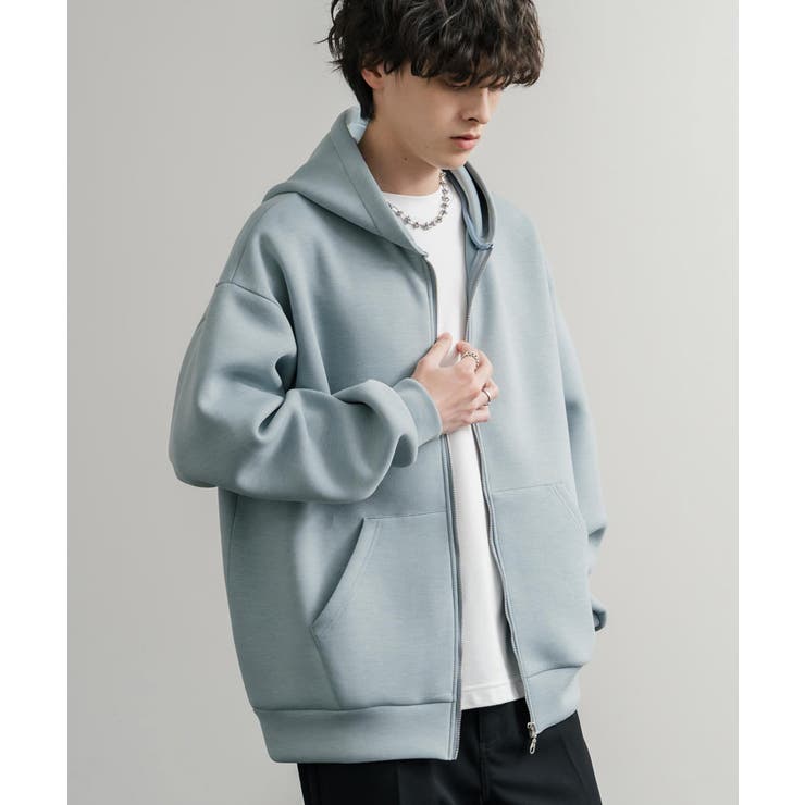 ジップパーカー ダンボールニット 無地 | Rocky Monroe | 詳細画像11 