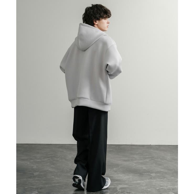 ジップパーカー ダンボールニット 無地 | Rocky Monroe | 詳細画像13 