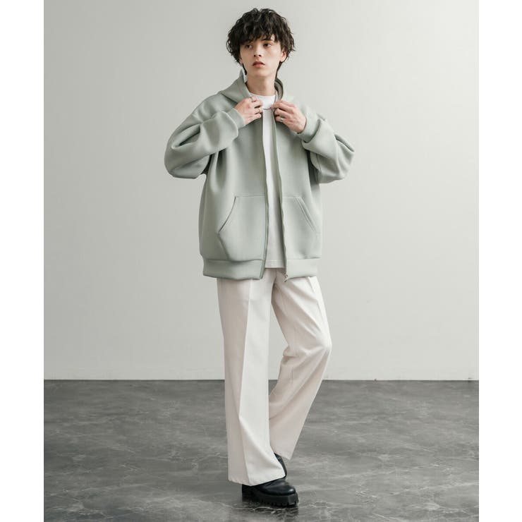 ジップパーカー ダンボールニット 無地 | Rocky Monroe | 詳細画像15 