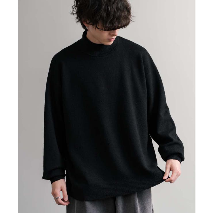 ニット タートルネック ウール混メランジセーター | Rocky Monroe | 詳細画像3 