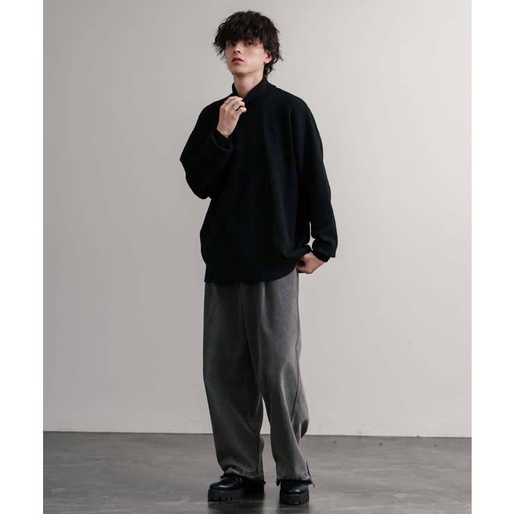 ニット タートルネック ウール混メランジセーター | Rocky Monroe | 詳細画像4 