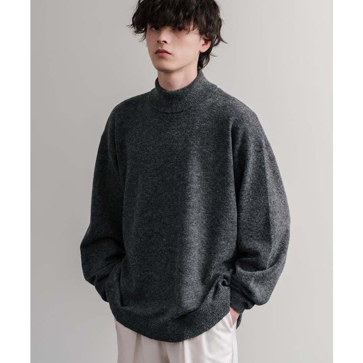 ニット タートルネック ウール混メランジセーター | Rocky Monroe | 詳細画像6 