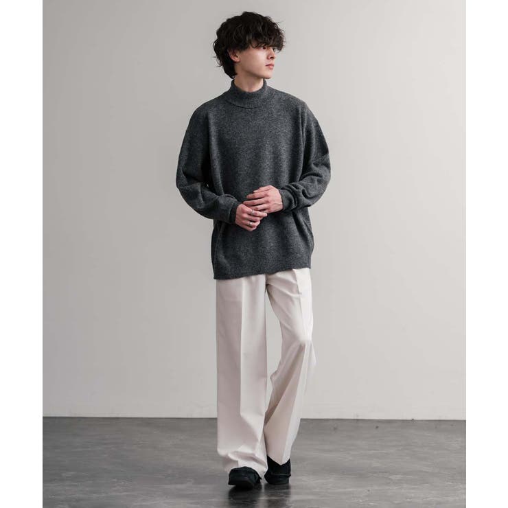 ニット タートルネック ウール混メランジセーター | Rocky Monroe | 詳細画像8 