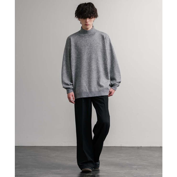 ニット タートルネック ウール混メランジセーター | Rocky Monroe | 詳細画像13 