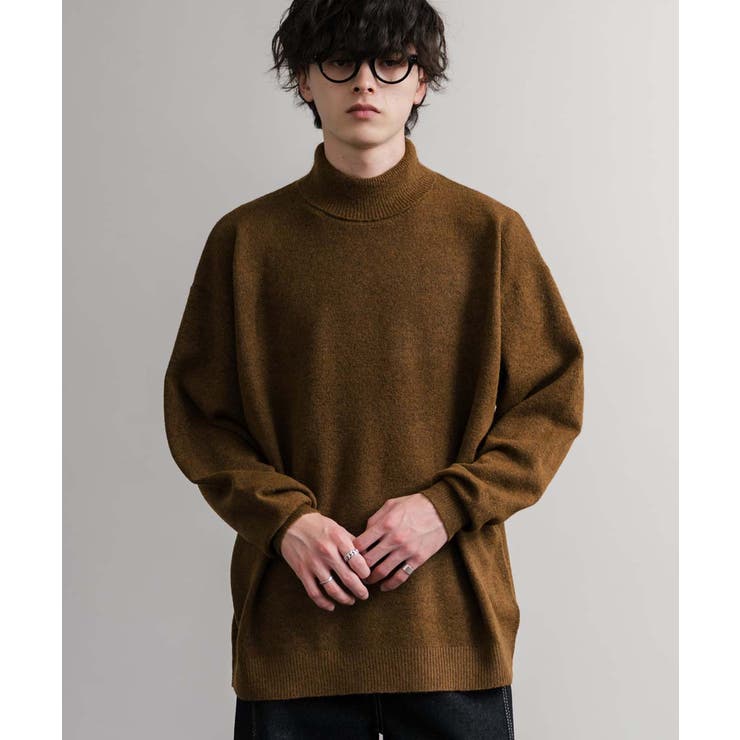 ニット タートルネック ウール混メランジセーター | Rocky Monroe | 詳細画像15 