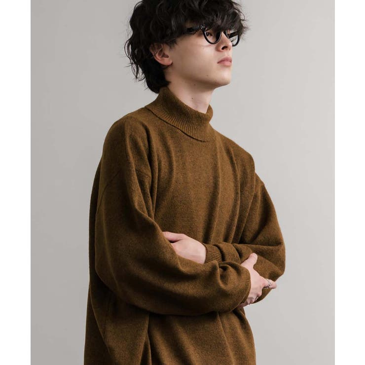 ニット タートルネック ウール混メランジセーター | Rocky Monroe | 詳細画像17 