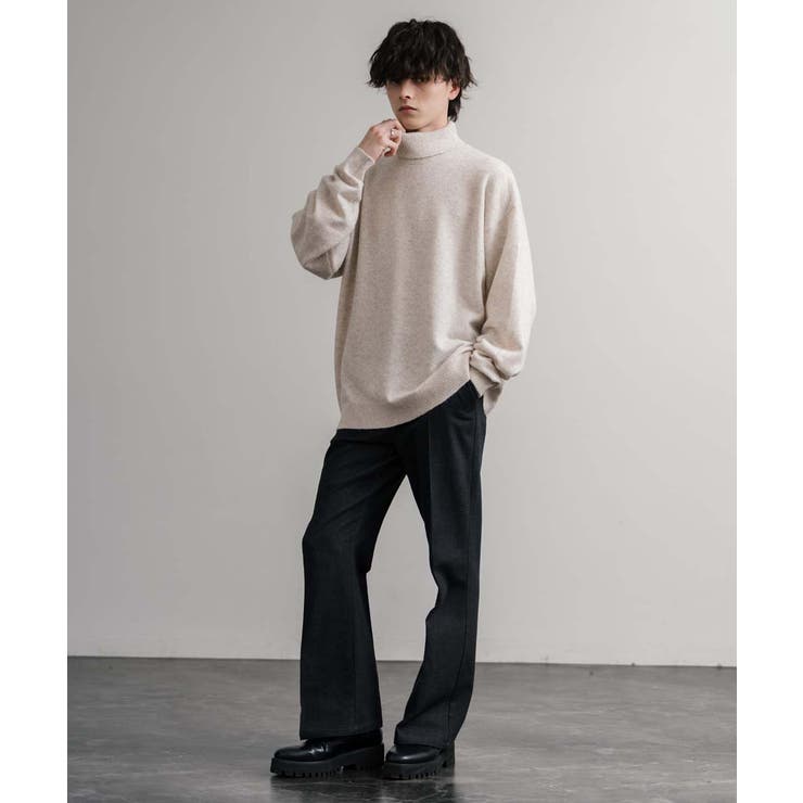 ニット タートルネック ウール混メランジセーター | Rocky Monroe | 詳細画像18 