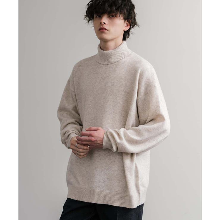 ニット タートルネック ウール混メランジセーター | Rocky Monroe | 詳細画像19 