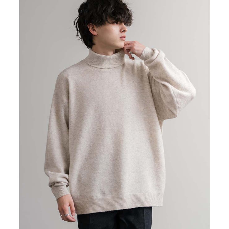 ニット タートルネック ウール混メランジセーター | Rocky Monroe | 詳細画像20 