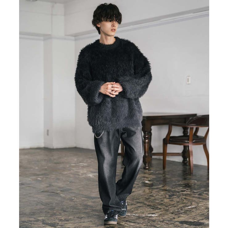 シャギーニット フェザーヤーン グラデーション[品番：OE000008991