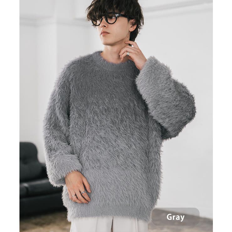 シャギーニット フェザーヤーン グラデーション[品番：OE000008991