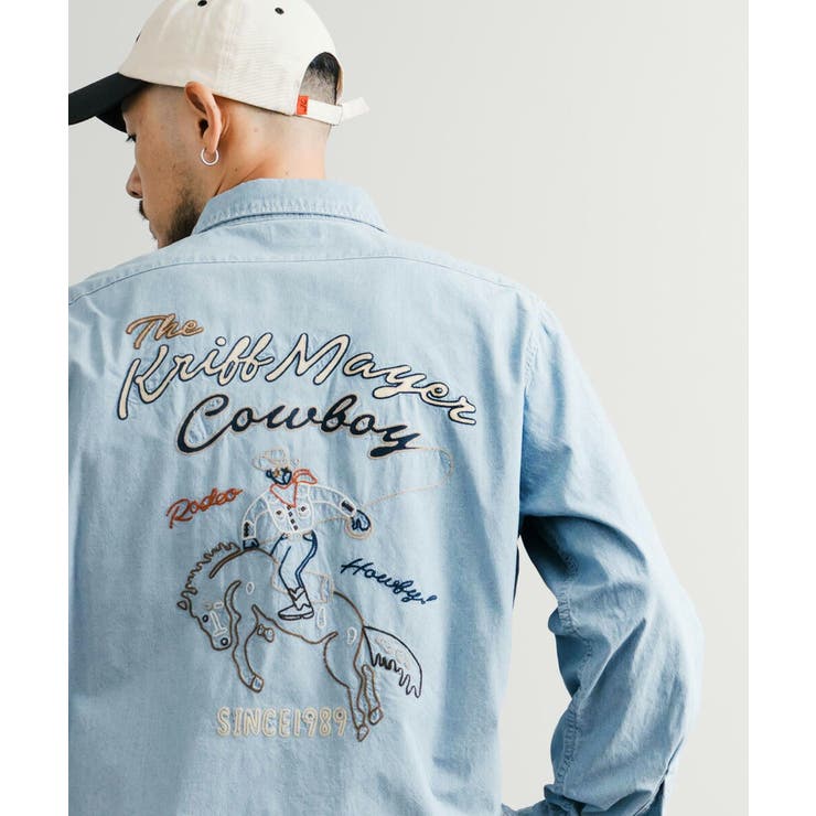 デニムシャツ 長袖 シャンブレー | Rocky Monroe | 詳細画像11 