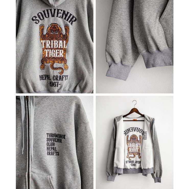 フルジップパーカー 裏起毛 スーベニア刺繍 | Rocky Monroe | 詳細画像22 