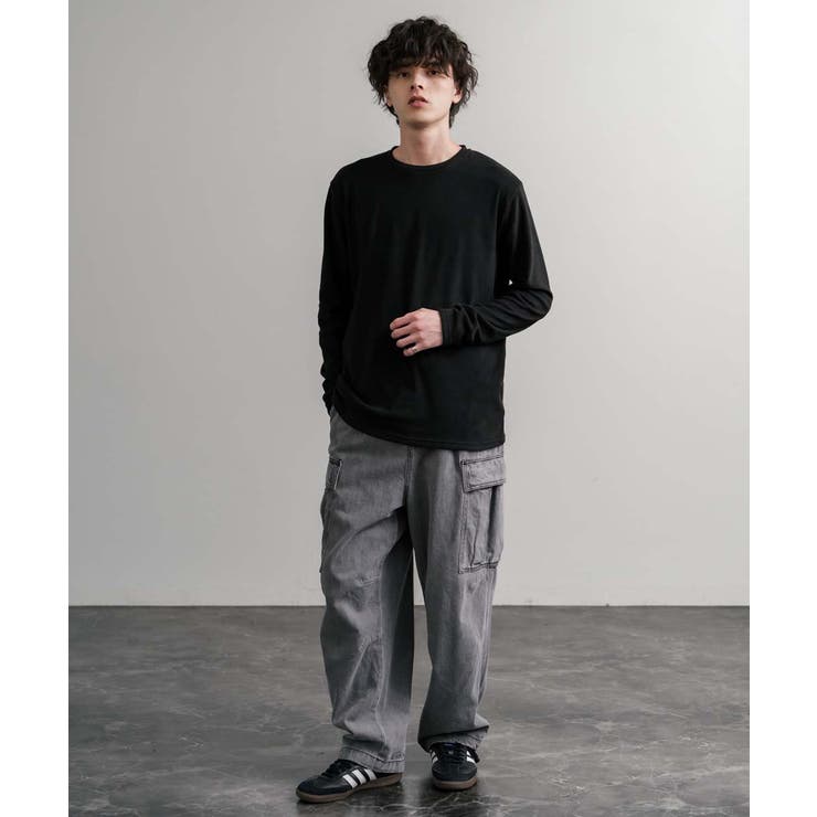 長袖カットソー フリース クルーネック | Rocky Monroe | 詳細画像4 