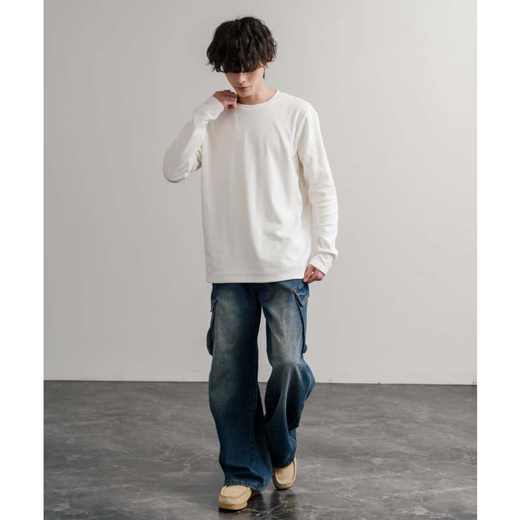 長袖カットソー フリース クルーネック | Rocky Monroe | 詳細画像7 