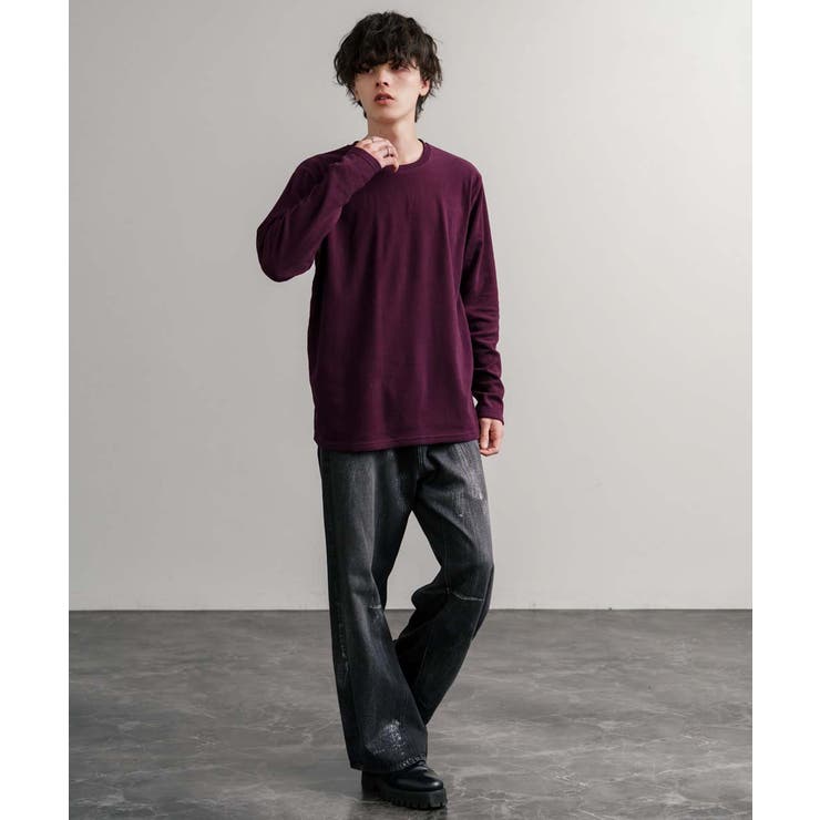 長袖カットソー フリース クルーネック | Rocky Monroe | 詳細画像11 