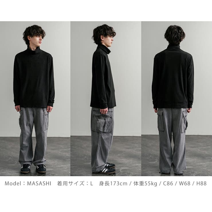 長袖カットソー フリース タートルネック | Rocky Monroe | 詳細画像25 