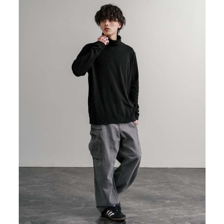 長袖カットソー フリース タートルネック | Rocky Monroe | 詳細画像4 