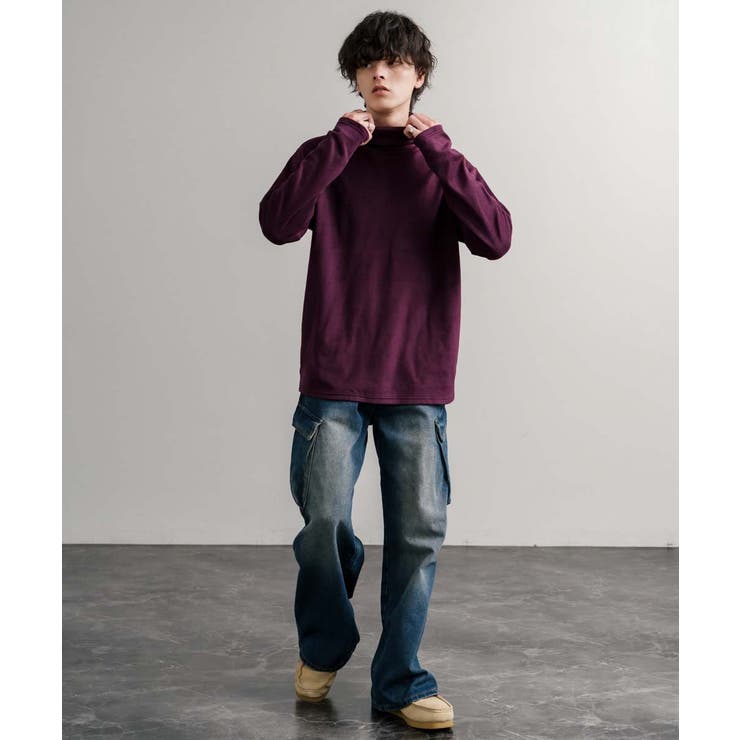 長袖カットソー フリース タートルネック | Rocky Monroe | 詳細画像14 