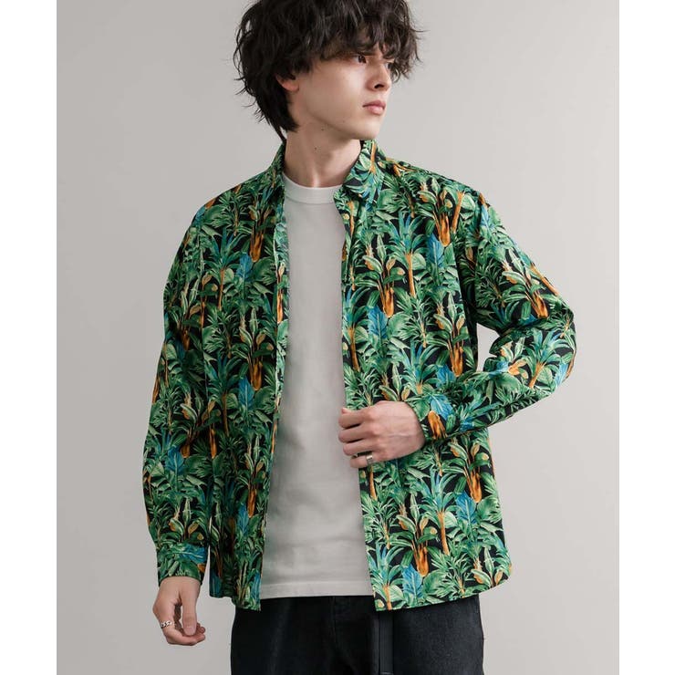 総柄シャツ レギュラーカラー テーパード | Rocky Monroe | 詳細画像12 