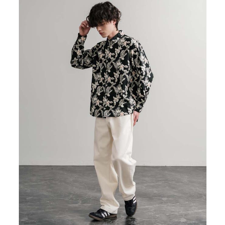 総柄シャツ レギュラーカラー テーパード | Rocky Monroe | 詳細画像15 