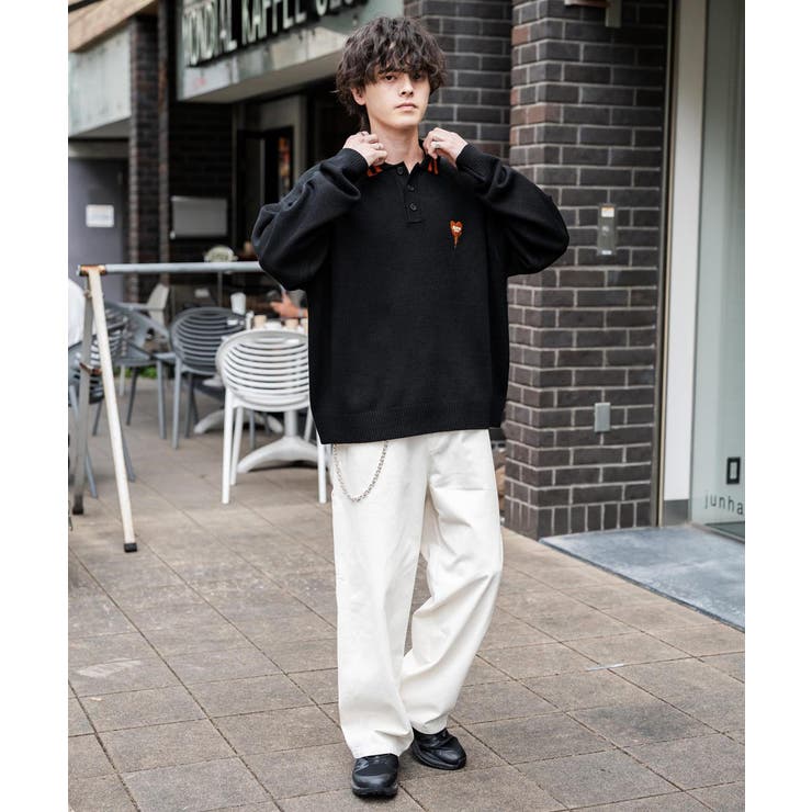 ポロシャツ ニット ワンポイント刺繍 | Rocky Monroe | 詳細画像3 