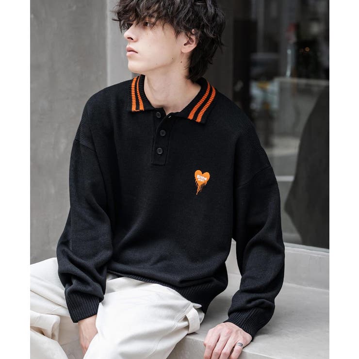 ポロシャツ ニット ワンポイント刺繍 | Rocky Monroe | 詳細画像5 