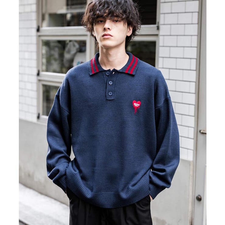 ポロシャツ ニット ワンポイント刺繍 | Rocky Monroe | 詳細画像6 