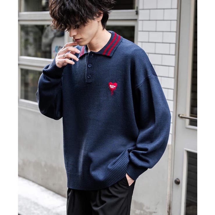 ポロシャツ ニット ワンポイント刺繍 | Rocky Monroe | 詳細画像8 