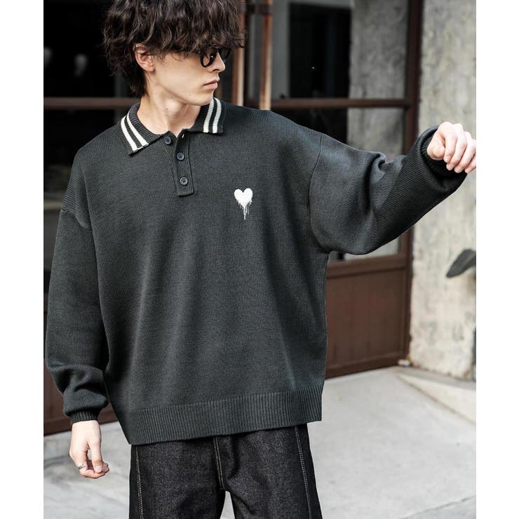 ポロシャツ ニット ワンポイント刺繍 | Rocky Monroe | 詳細画像9 