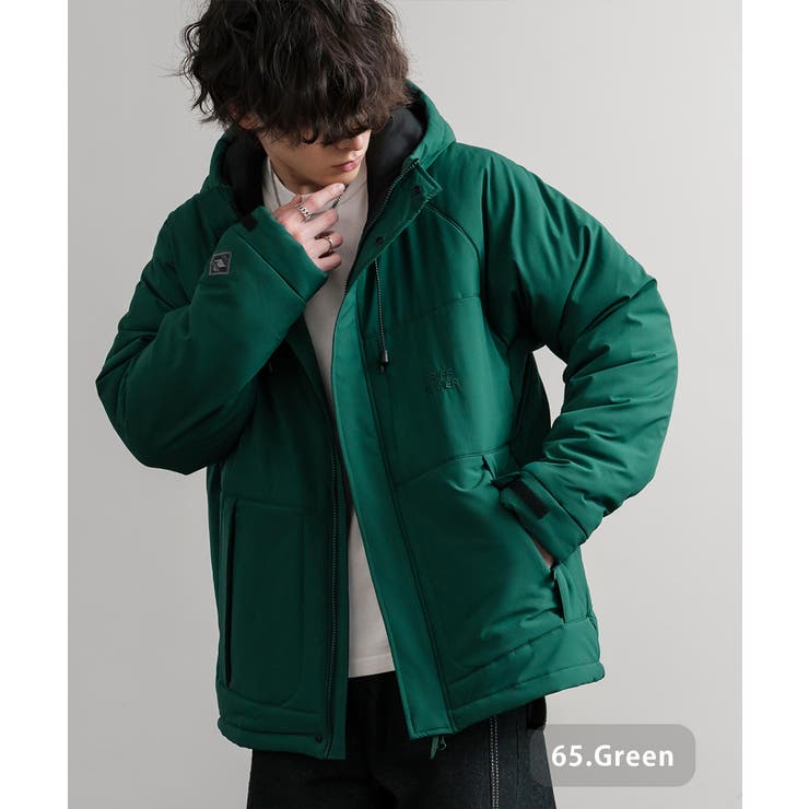 65.グリーン | 中綿ジャケット フードジャケット マウンテンパーカー | Rocky Monroe